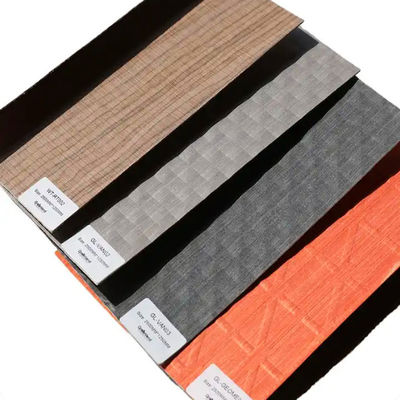 Natural Burl Wood Veneer , Melamine Red Black Orange Colored Wood Veneer Rolls