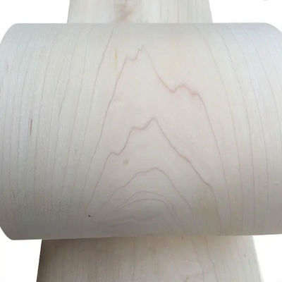 ISO9001 Natural Solid Wood Veneer , Smooth Surface Maple Plywood Veneer
