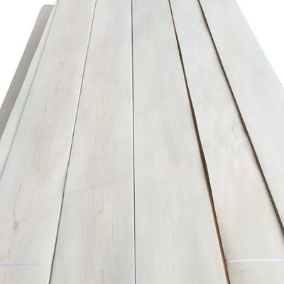 ISO9001 Natural Solid Wood Veneer , Smooth Surface Maple Plywood Veneer